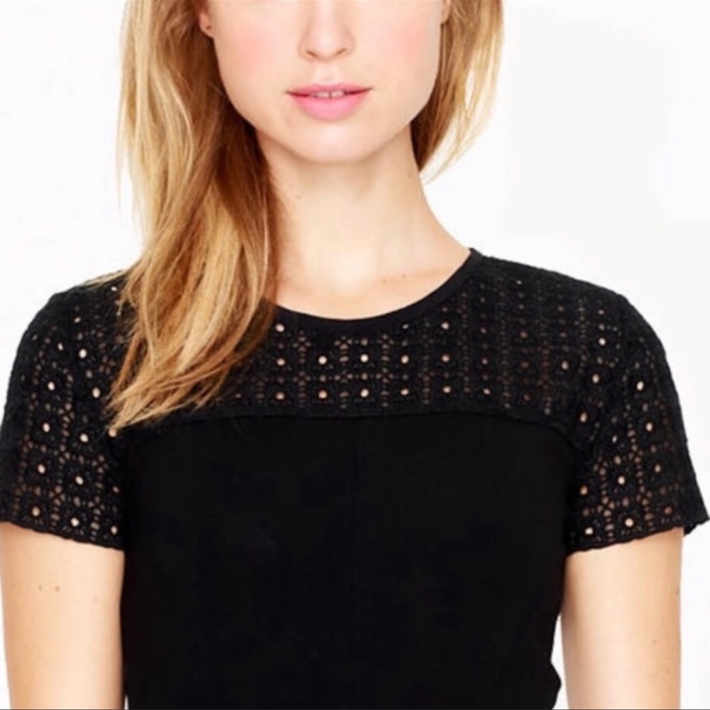J. Crew Stretch Eyelet Dress - Picture 8 of 8